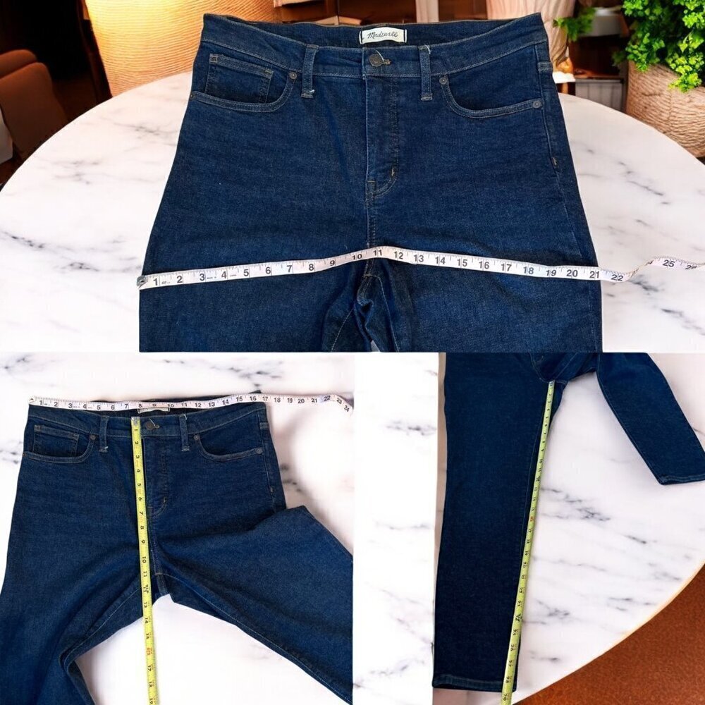Madewell 9" Mid-Rise Skinny Jeans in Orland Wash Size 31Tencel Denim Edition - Picture 3 of 12